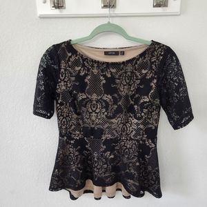 APT 9. black blouse, petite XS